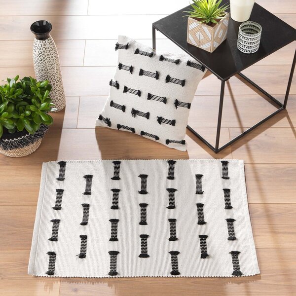 Kremno bela pralna preproga 50x80 cm Juline – douceur d'intérieur