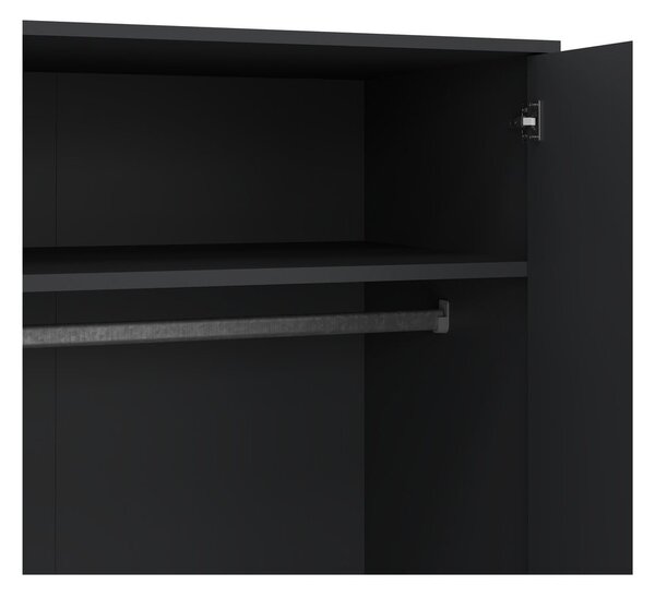 Antracitno siva garderobna omara 99x200 cm Bodo – Tvilum