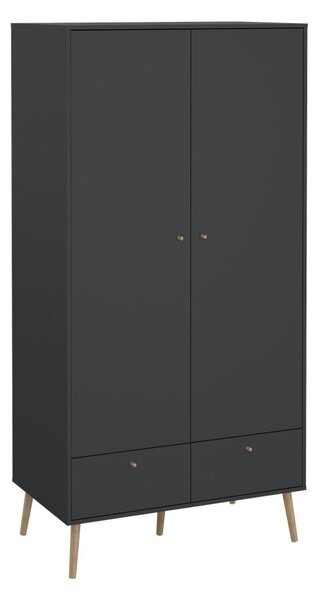 Antracitno siva garderobna omara 99x200 cm Bodo – Tvilum