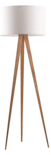 Bela talna svetilka Zuiver Tripod Wood, ø 50 cm