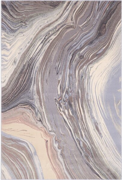 Siva volnena preproga 133x180 cm Agate – Agnella