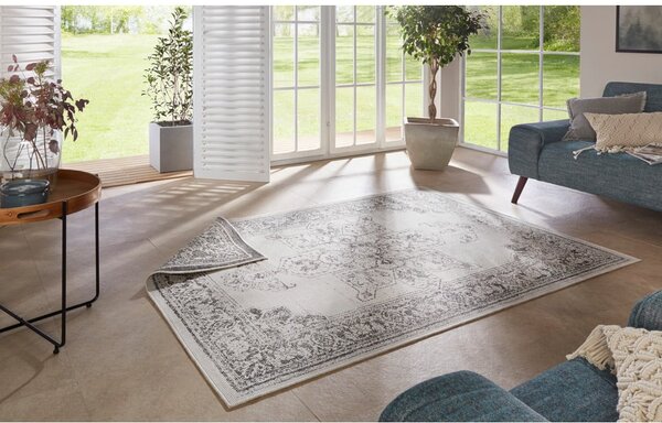 Sivo-krem zunanja preproga NORTHRUGS Borbon, 120 x 170 cm