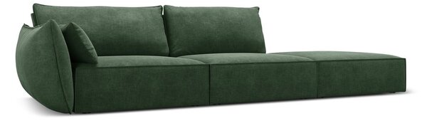 Temno zelen ležalnik (levi kot) Vanda – Mazzini Sofas