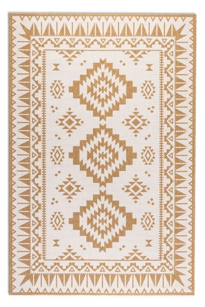 Oker rumena/kremno bela zunanja preproga 80x150 cm Gemini – Elle Decoration