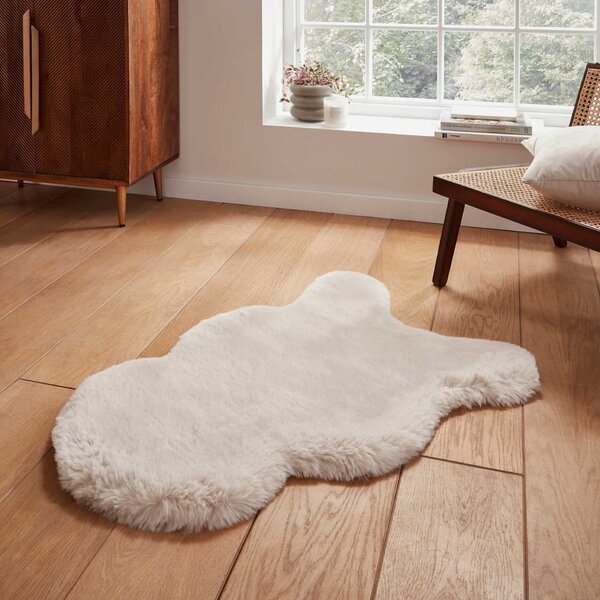 Kremno belo sintetično krzno 60x90 cm Super Teddy – Think Rugs