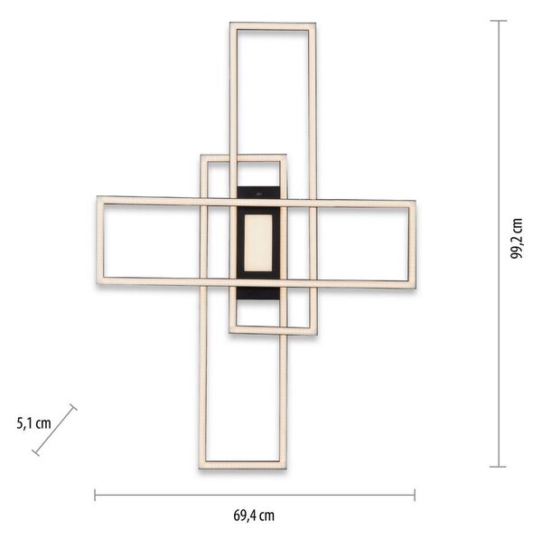 STROPNA LED-SVETILKA Asmin 50 W 5500 lm 2700-5000 K 230 V
