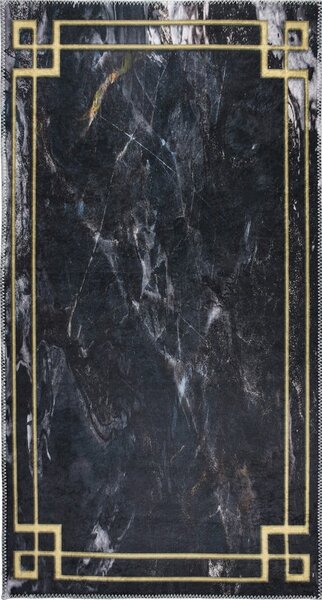 Temno siva pralna preproga 80x50 cm - Vitaus