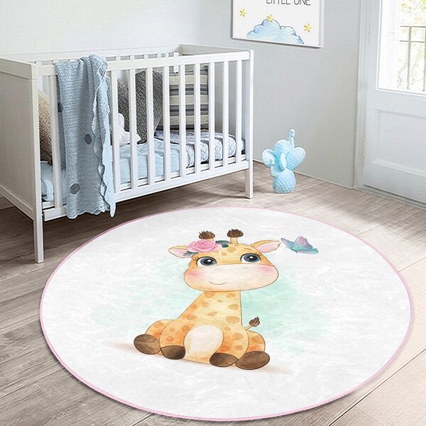 Bela otroška preproga ø 120 cm Comfort – Mila Home