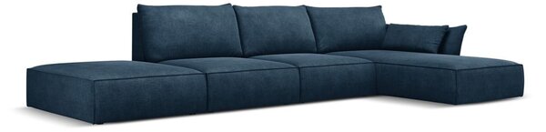 Temno moder kotni kavč (desni kot) Vanda - Mazzini Sofas