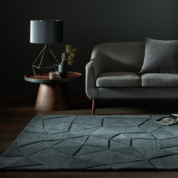 Siva volnena preproga 170x120 cm Shard - Flair Rugs