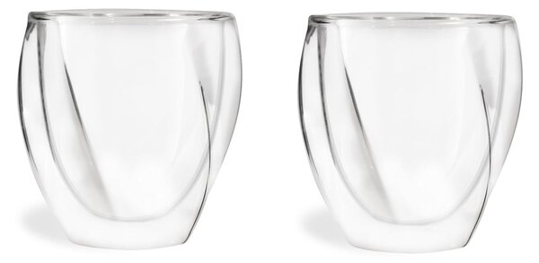 Skodelice v kompletu za kapučino z dvojno steno 2 ks 250 ml Cristallo – Vialli Design