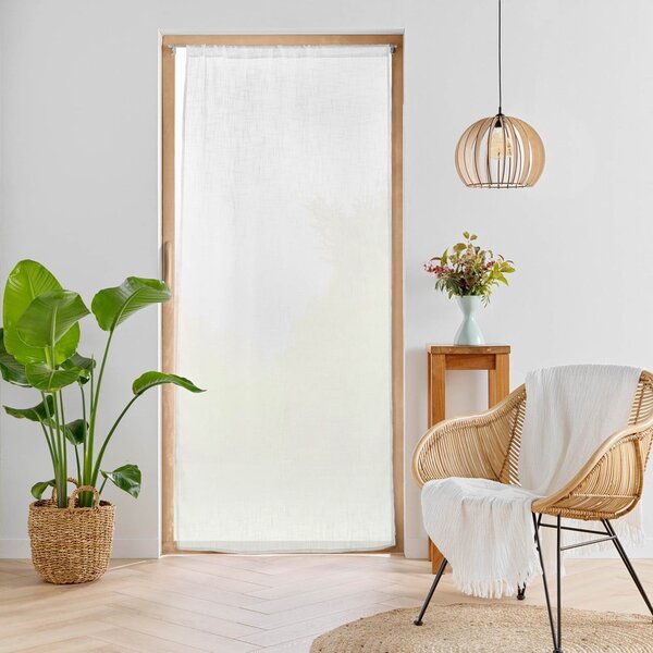 Bela zavesa za vrata 90x200 cm Haltona – douceur d'intérieur