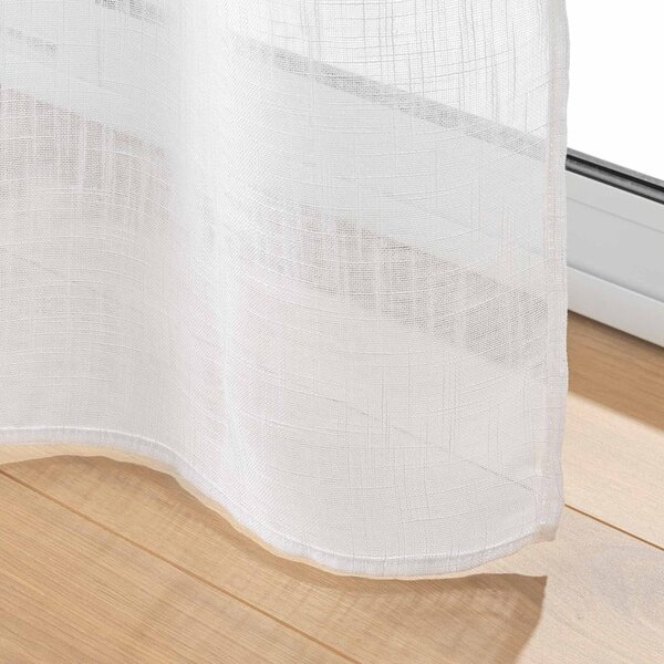 Bela zavesa za vrata 90x200 cm Haltona – douceur d'intérieur