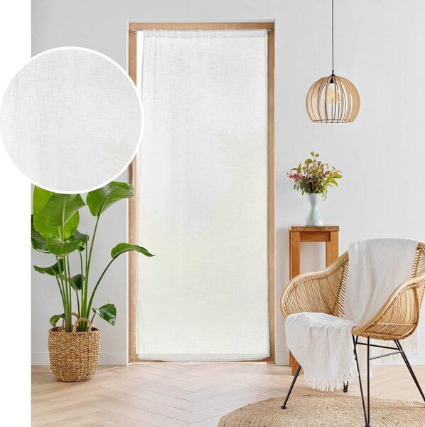 Bela zavesa za vrata 90x200 cm Haltona – douceur d'intérieur
