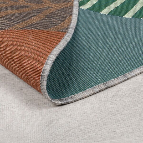 Zelena okrogla zunanja preproga ø 160 cm Eric - Flair Rugs