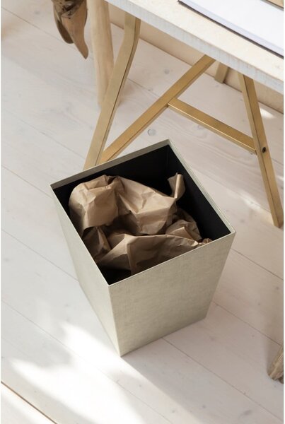 Bež koš za smeti za pisarno Sofia Canvas Paper Laminate – Bigso