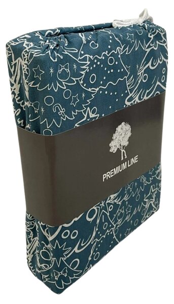 Bombažna posteljnina FROSTLINE modro-zelena Dimenzije posteljnine: 70 x 90 cm | 140 x 200 cm