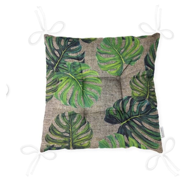 Blazina za stol Minimalist Cushion Covers Green Banana Leaves, 40 x 40 cm