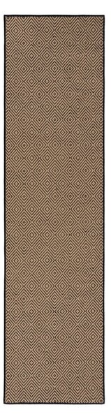 Tekač za stopnice iz jute v črni in naravni barvi 60x600 cm Diamond – Flair Rugs