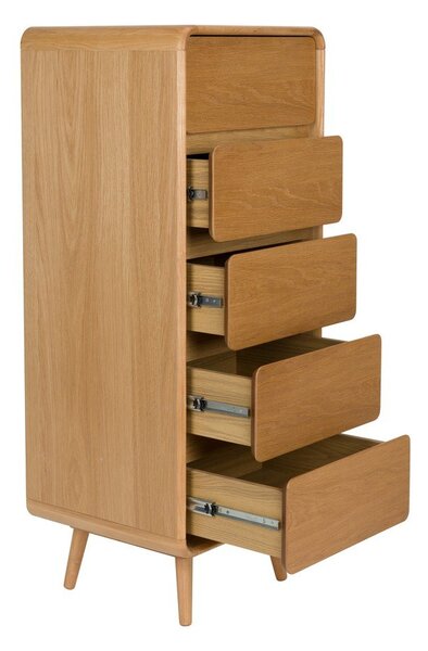 Komoda iz masivnega jesena v naravni barvi 45x112x40 cm Rise – Zuiver