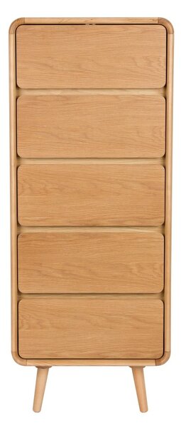 Komoda iz masivnega jesena v naravni barvi 45x112x40 cm Rise – Zuiver