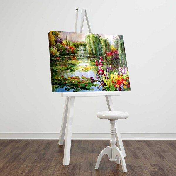 Reprodukcija na platnu Impressionist Garden, 70 x 45 cm