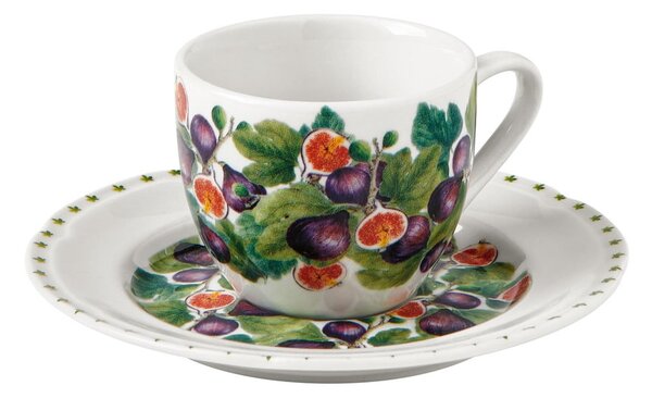 Komplet 4 porcelanastih skodelic in krožnikov Brandani Le Primizie