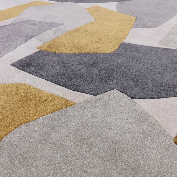Oker rumena/siva ročno tkana preproga iz recikliranih vlaken 160x230 cm Romy – Asiatic Carpets