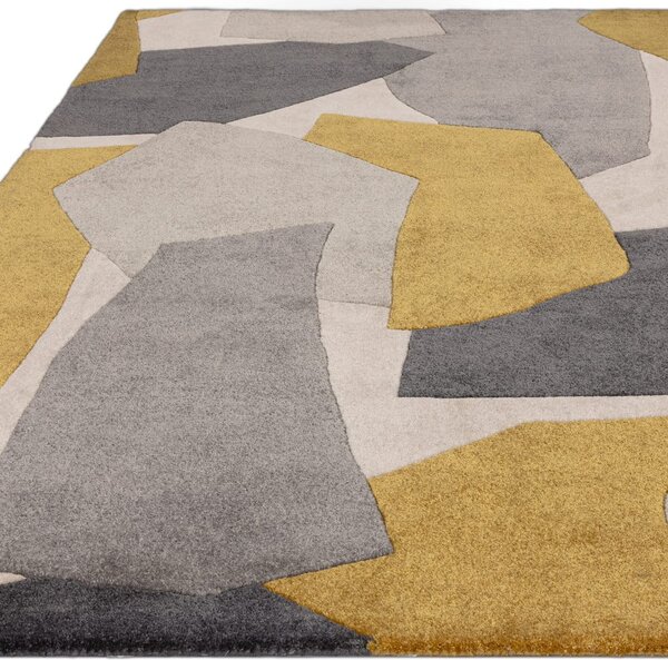 Oker rumena/siva ročno tkana preproga iz recikliranih vlaken 160x230 cm Romy – Asiatic Carpets