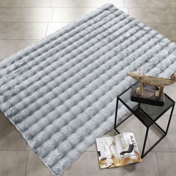 Svetlo siva pralna preproga 120x170 cm Bubble Grey – Mila Home