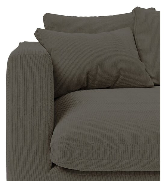 Temno siv žametni kavč 220 cm Comfy - Scandic