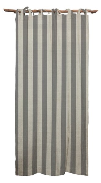 Siva zavesa Really Nice Things Cortina Hogar Grey Stripes