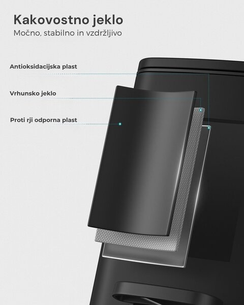 Kopalniški koš za smeti NORD, 6 l, črn SongmicsHome