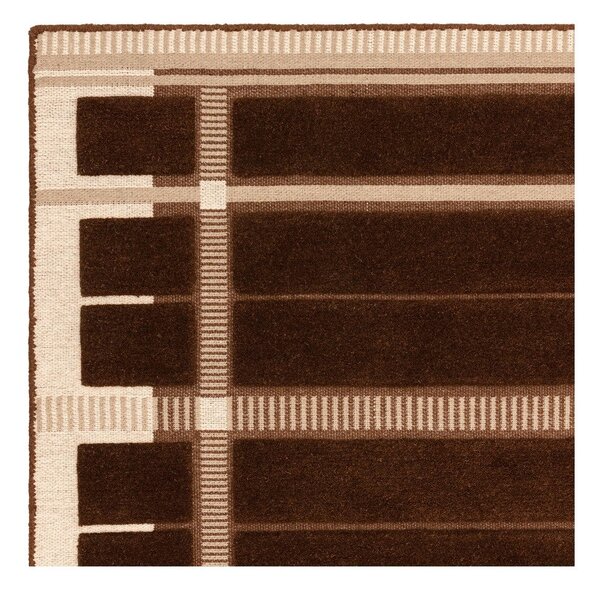 Rjava/bež ročno tkana volnena preproga 120x170 cm – Asiatic Carpets