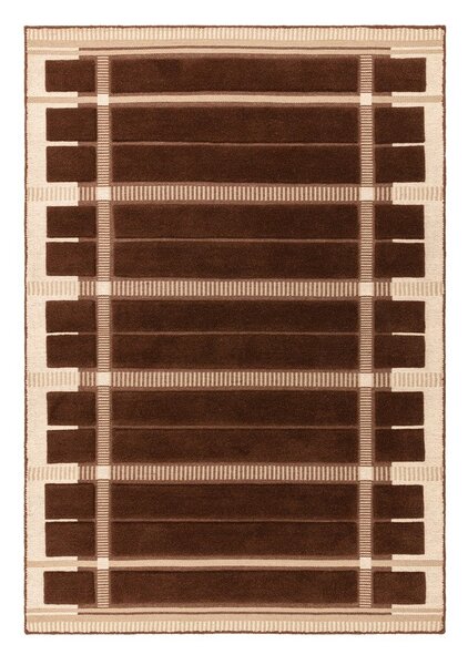 Rjava/bež ročno tkana volnena preproga 120x170 cm – Asiatic Carpets