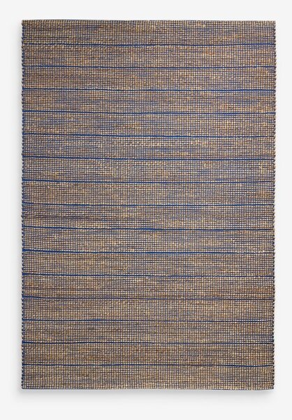 Modra ročno tkana preproga iz mešanice jute 120x170 cm Hurley – MADE