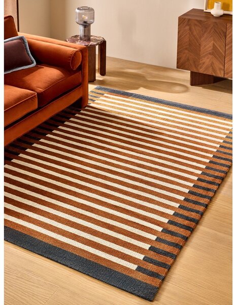 Oranžna preproga iz recikliranih vlaken 120x170 cm Lois – MADE
