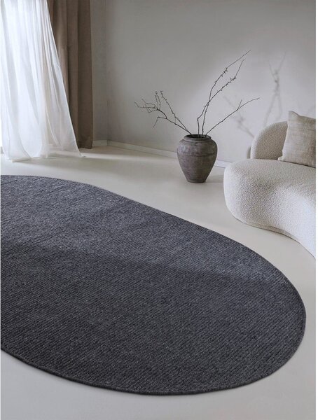 Temno siva ročno tkana volnena preproga 160x230 cm Francois – Villeroy&Boch