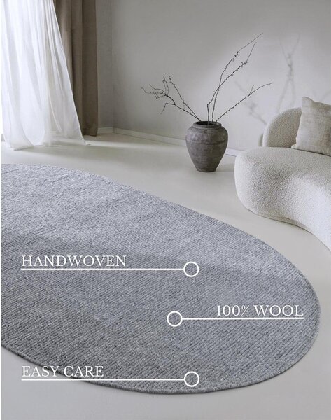 Siva ročno tkana volnena preproga 160x230 cm Francois – Villeroy&Boch