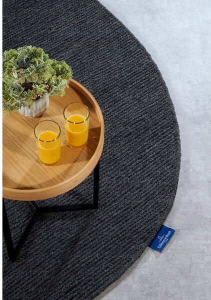 Temno siva ročno tkana volnena preproga 160x230 cm Francois – Villeroy&Boch