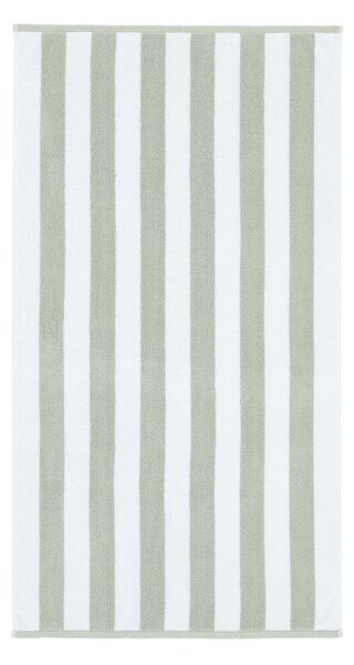 Bela/siva bombažna brisača 70x120 cm Stripe Jacquard – Bianca