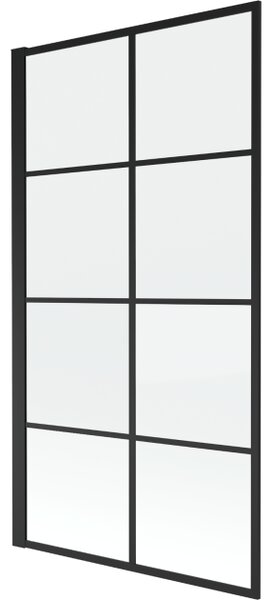 Mexen Alex 1-krilna tuš pregrada 70 x 140 cm, črna mreža fix - 893-070-000-70-77