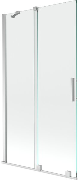 Mexen Velar dvojna drsna tuš zaslon 100 x 150 cm, prozoren, krom - 896-100-000-01-01