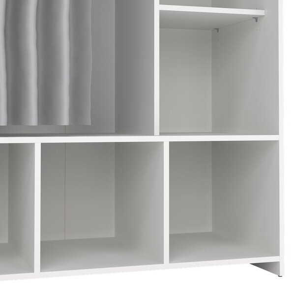 Bela/siva garderobna omara 105x180 cm Kit – Tvilum