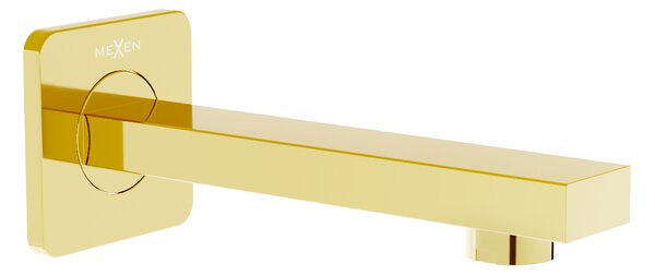 Mexen Cube stenska kadna pipa, zlata - 79370-50