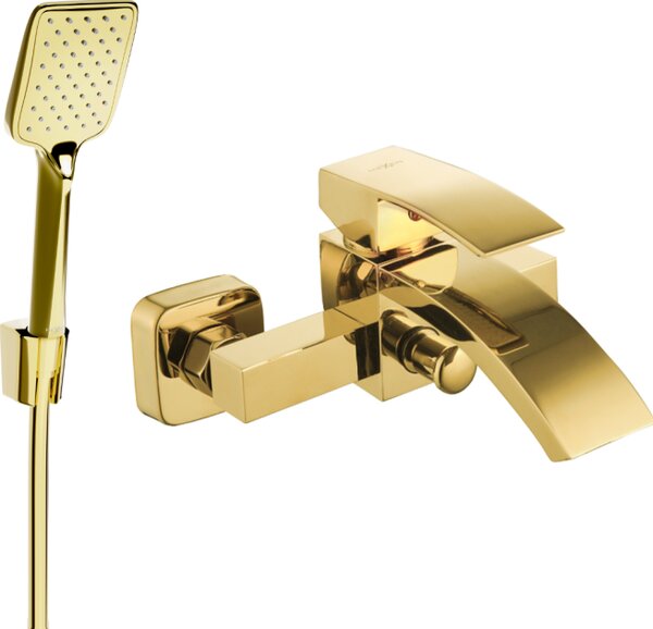 Mexen Libra R62 kadna pipa s prhožno garnituro, zlata - 74513R62-50