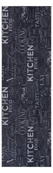 Črna preproga 50x150 cm Wild Kitchen Board - Hanse Home