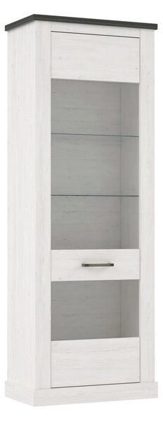 Premium Living Vitrina Montreal, Bela, Barva Pinije