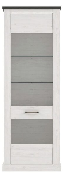 Premium Living Vitrina Montreal, Bela, Barva Pinije
