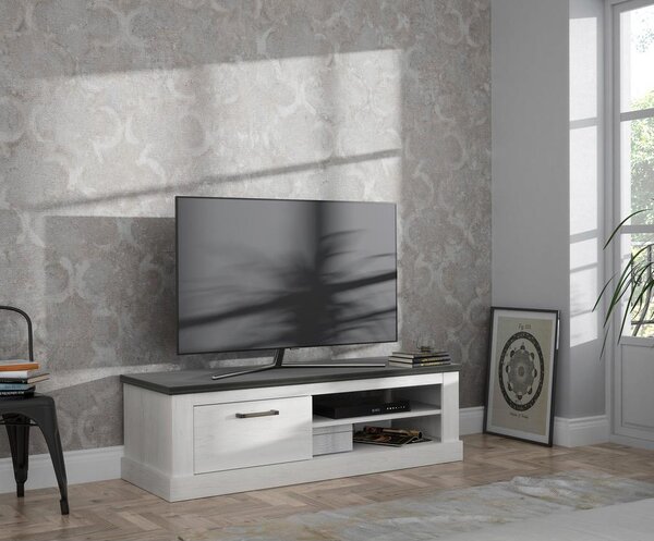 Premium Living Tv-element Montreal, Bela, Barva Pinije